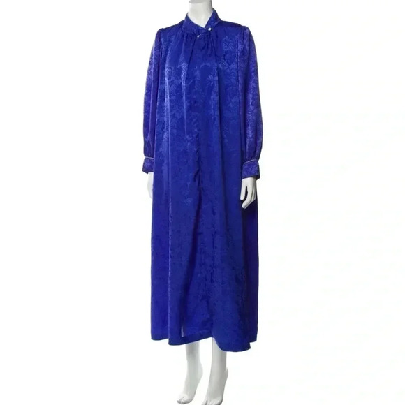 Vintage Christian Dior Size Small Dressing Gown Silk Loungewear Intimates - Picture 1 of 13